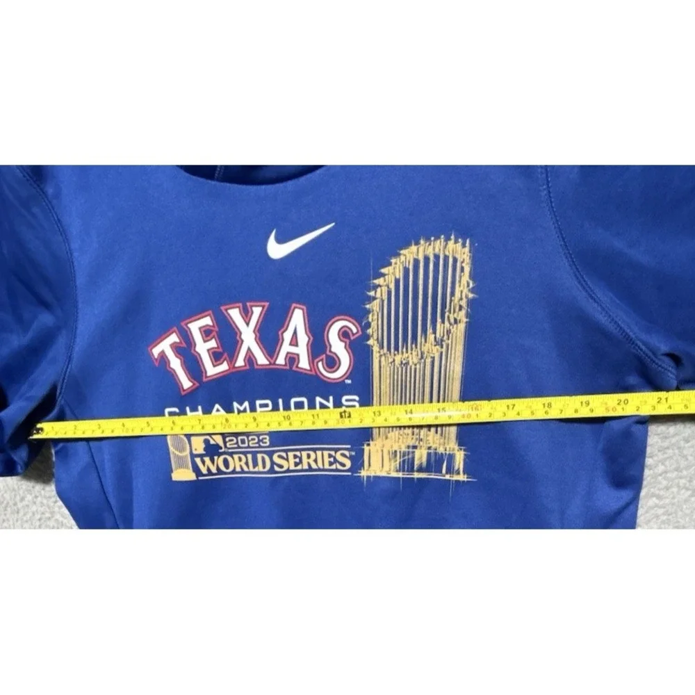 Nike Texas‎ Rangers Womens 2023 World Series Champions Lockup Hoodie Royal Large